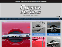 Tablet Screenshot of cupeezforcars.com